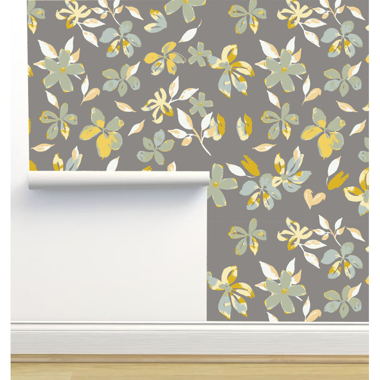 Limitless Walls Monor Designs Peel & Stick Floral Roll Wayfair